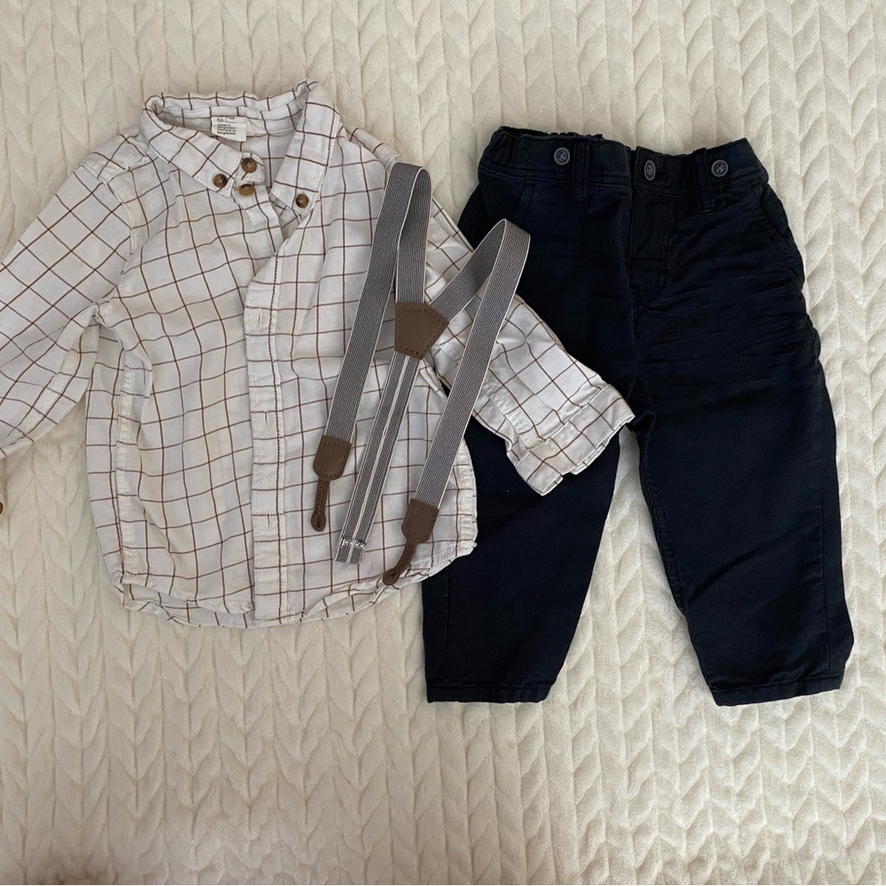 H&M boys set, size 12 month